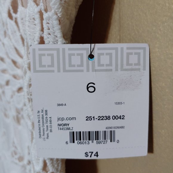 Liz Claiborne Sleeveless Lace Dress NWT SZ 6 - Picture 4 of 4